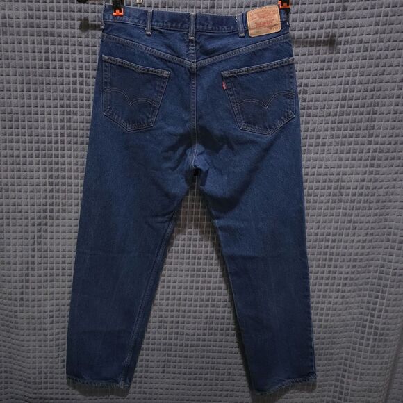 Levis 550 Relaxed Baggy Jeans 38x34 Mens High Rise Dark Wash Workwear Western - Picture 4 of 16